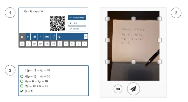 learning math with multistep question type